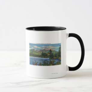 Caneca MaineView da montagem Katahdin e da lagoa de
