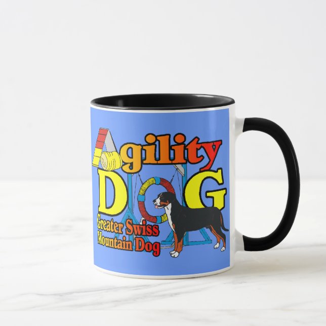 Caneca Maior Agilidade dos Cães das Montanhas Suíças (Direita)