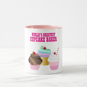 Caneca Maior BACKER de CUPCAKES do Mundo - Melhor Present