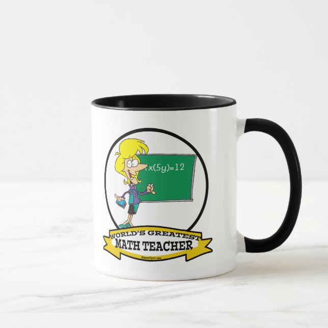 CANECA MAIOR CARTÃO DE MULHERES PROFESSORAS DE MATEMÁTICA (Direita)