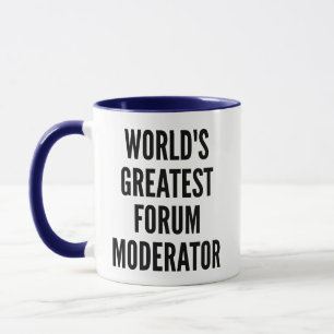 Caneca Maior Moderador de Fórum do Mundo