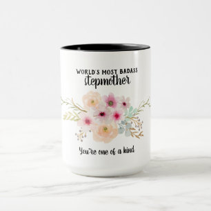 Caneca Mais Badass Stepparent - Uma das Flores do Tipo