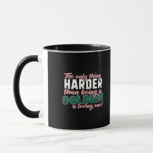 Caneca Mais difícil do que amar um soldado - Esposa Milit