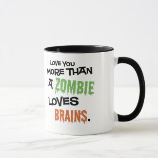 Caneca Mais do que um zombi ama cérebros