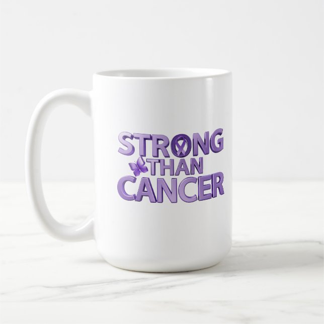 Caneca Mais Forte Que o Câncer | Café de Conscient (Esquerda)