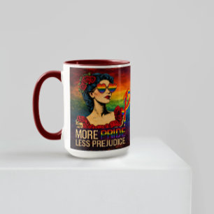 Caneca Mais Orgulho Menos Preconceito Mês do Orgulho LGBT