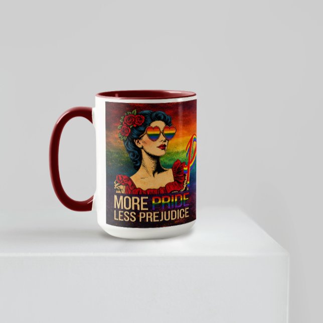 Caneca Mais Orgulho Menos Preconceito Mês do Orgulho LGBT (Criador carregado)