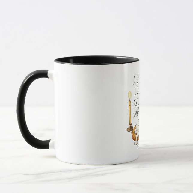 Caneca Mais propenso a comer latas com névoa azeda Hanukk (Esquerda)