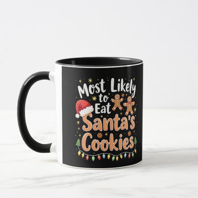 Caneca Mais Propenso a Comer os Biscoitos do Papai Noel C (Esquerda)