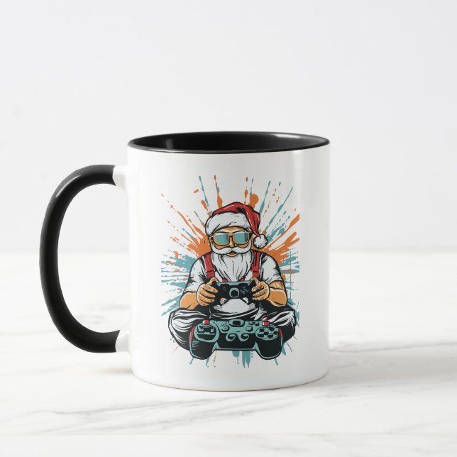 Caneca Mais Propenso a Tirar Soneca Jogar Video Game Nata (Esquerda)