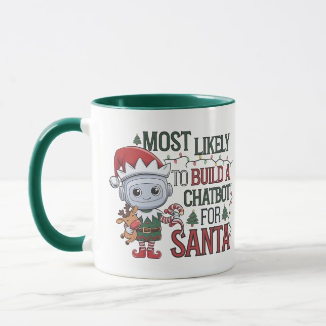 Caneca Mais Provável Criar um Chatbot para o Papai Noel D (Esquerda)