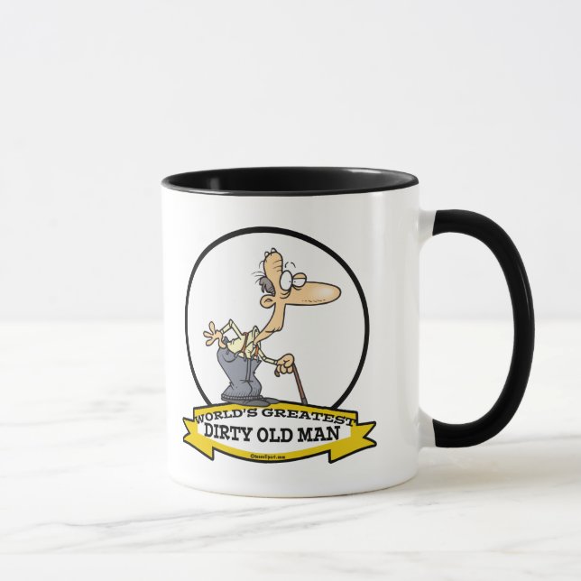 CANECA MAIS VELHO E SUJO CARTOON DO MUNDO (Direita)