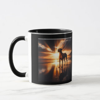 Caneca Majestade da Praia do Pôr do Sol do Ridgeba