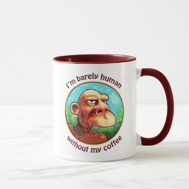 Caneca Mal humano sem o café (Direita)