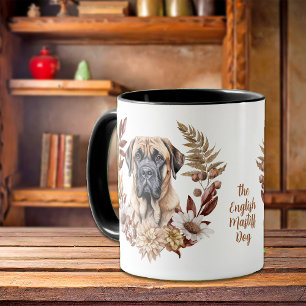 Caneca Mala de outono de Cão Mastiff Inglês