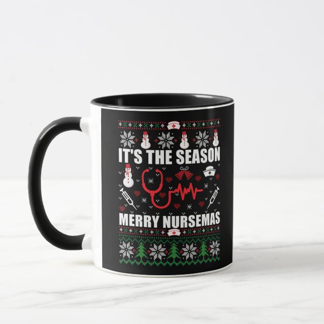 Caneca Maldita enfermeira de Natal (Esquerda)