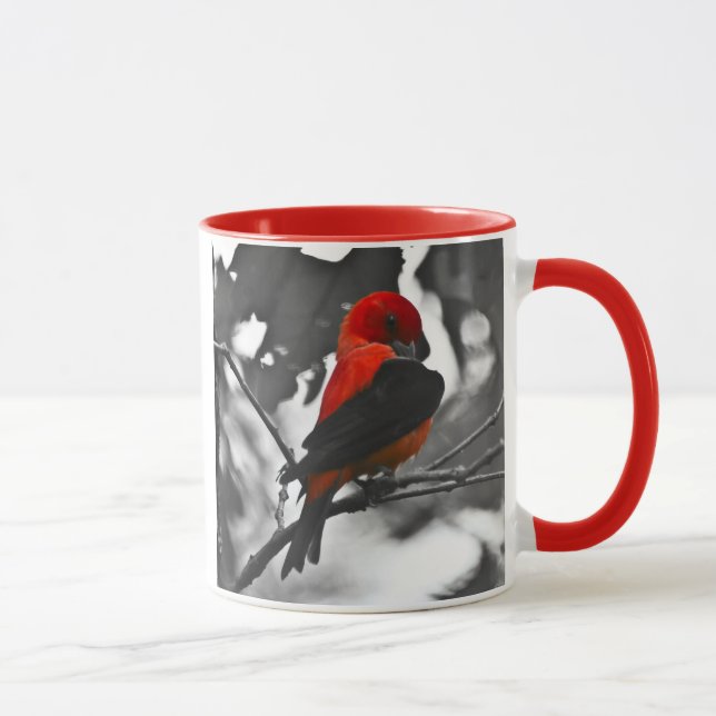 Caneca Male Scarlet Tanager (Direita)