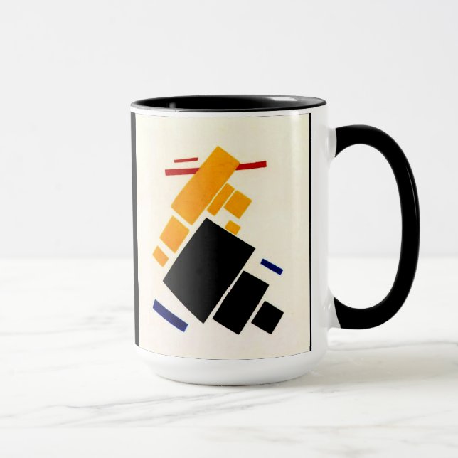 Caneca Malevich - Composição do Suprematismo, Avião (Direita)