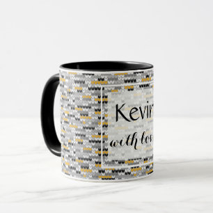 Caneca Malha malhada.
