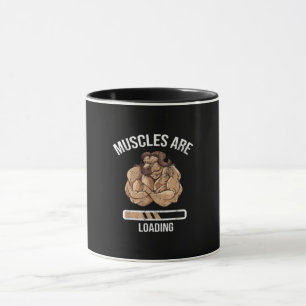 Caneca Malhação Muscular Carregando Bullock Ox Sport Gy