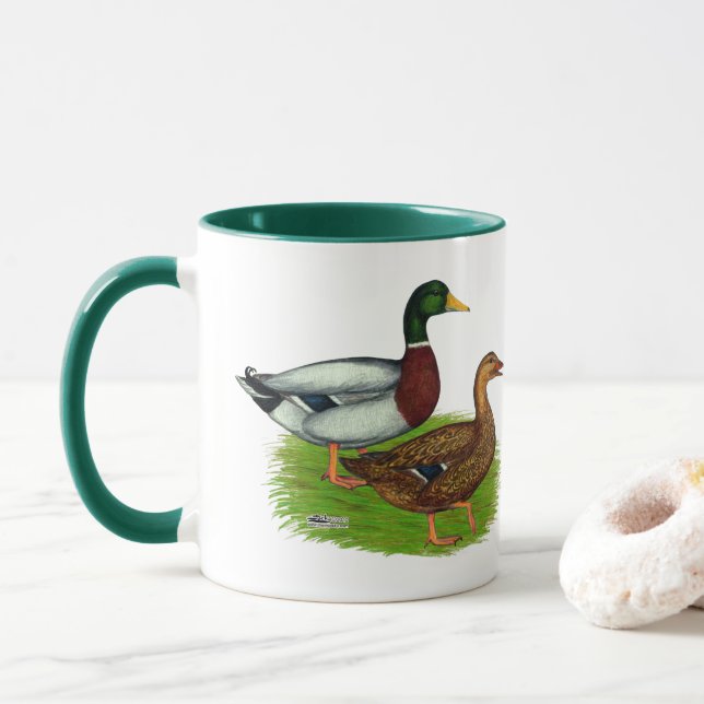 Caneca Mallard Drake e Duck (Com Donut)