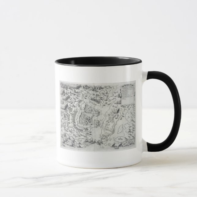 Caneca Malta besieged pelo infiel, 'de Della Archite (Direita)