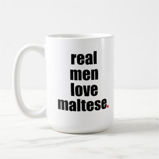 Caneca maltesa do amor real dos homens