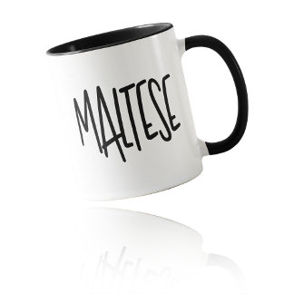 Caneca Maltese Chic, Striking & Edgy Tall Skinny Font