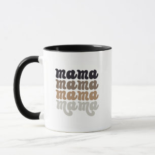 Caneca Mama de cerâmica neutra Mug - presente de Dia de a