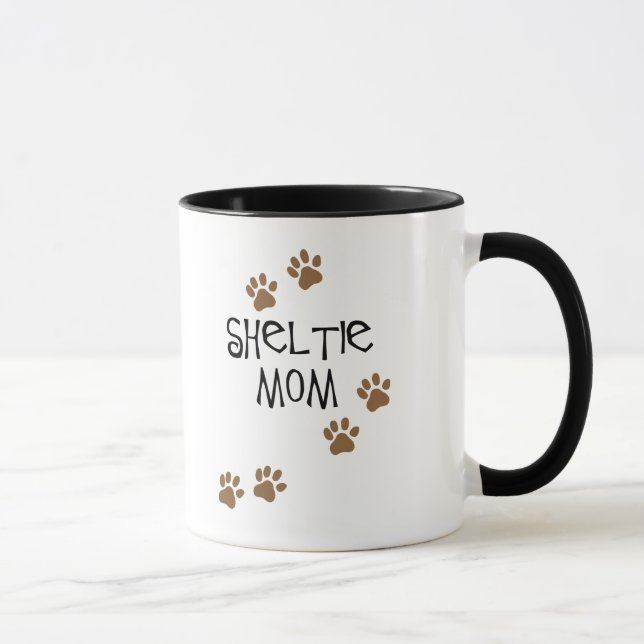 Caneca Mamã de Sheltie (Direita)