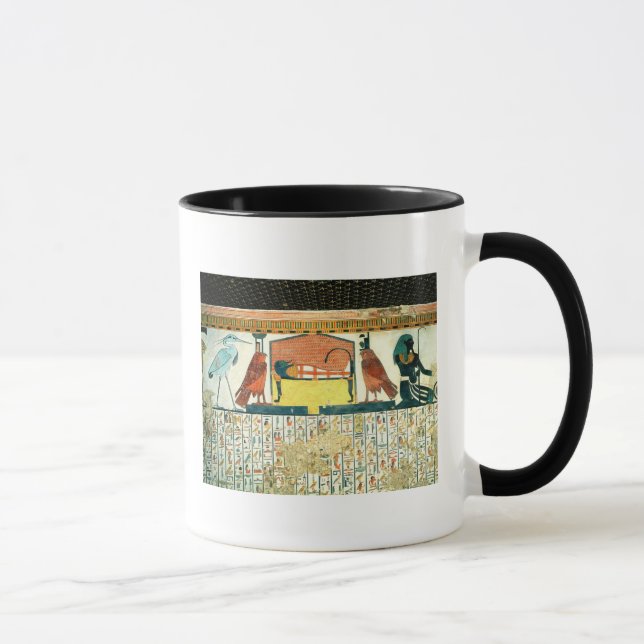 Caneca Mamã em uma cama fúnebre com várias divindades (Direita)