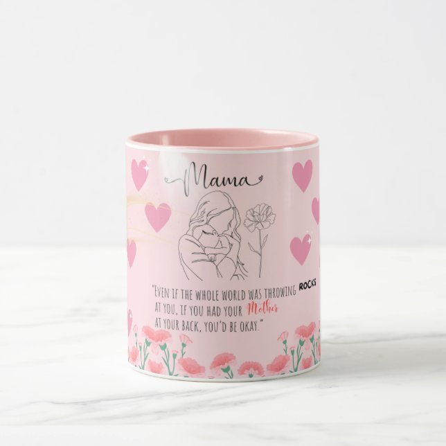 Caneca Mama Love – Mãe e Bebê Emocionantes  (Centro)