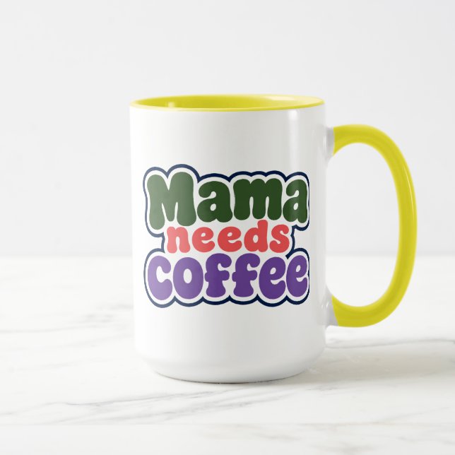 Caneca Mama Precisa de Café (Direita)
