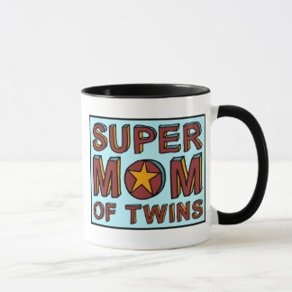 CANECA MAMÃ SUPER DOS GÊMEOS