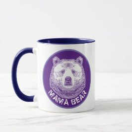 Caneca Mama Urso, Ilustração Desenhada À Mão