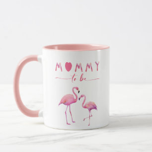 Caneca Mamãe de ser Flamingo Chá de fraldas Mug