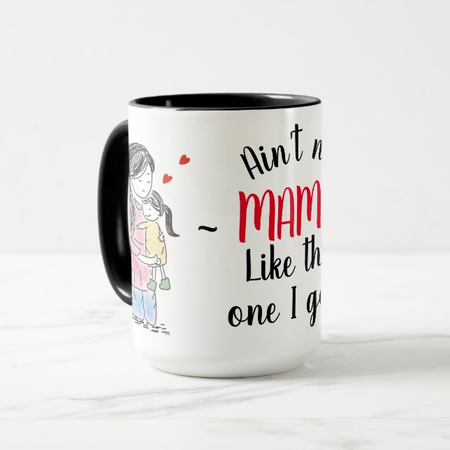 Caneca Mamãe e filha com citação (Frente Esquerda)