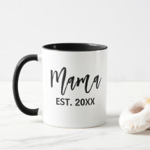 Mamãe Estabeleceu Mug De Café Moderno