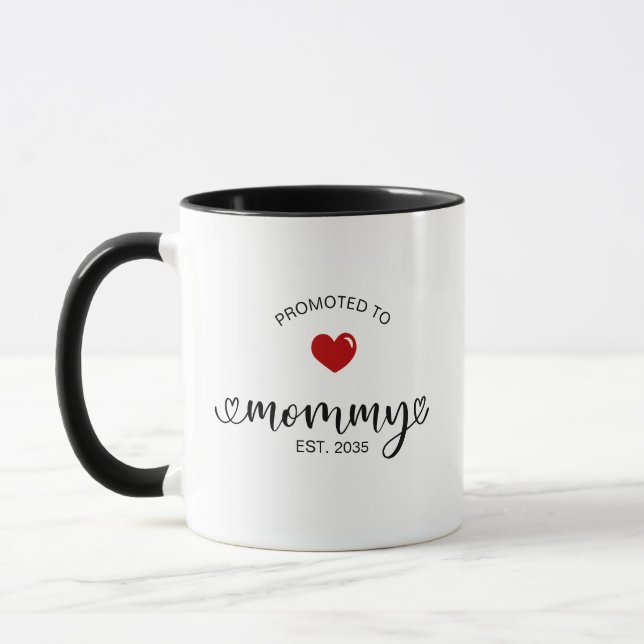 Caneca Mamãe Estabeleceu Novo Presente de Mãe (Esquerda)