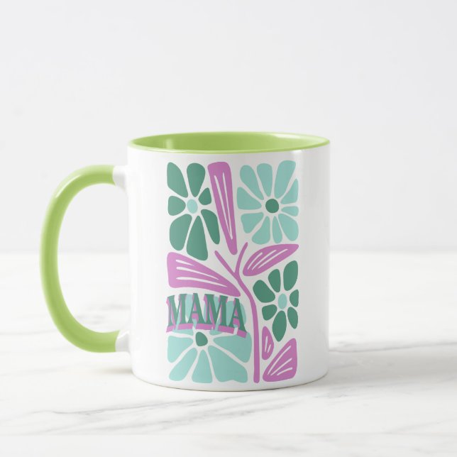 Caneca Mamãe Floral Caprichosa  (Esquerda)