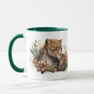 Caneca Mamãe Guepardo e Filhote