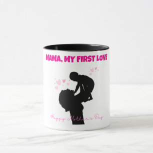 Caneca Mamãe Minha Primeira Mug De Amor - Presente De Dia