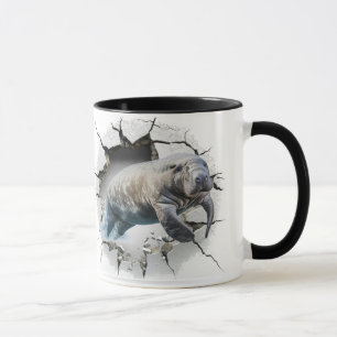 Caneca Manateio quebrando a parede