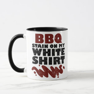 Caneca Manchas de churrasco na minha cor branca