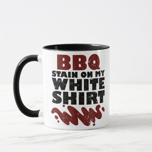 Caneca Manchas de churrasco na minha cor branca (Esquerda)