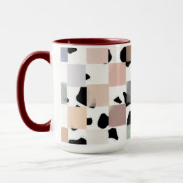 Caneca manchas e xadrez