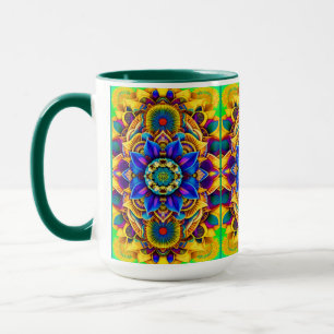 Caneca Mandala Azul Sunshine