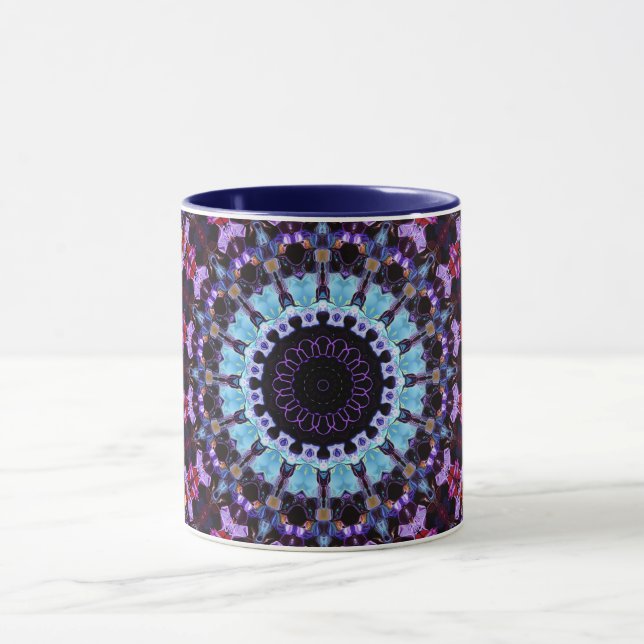 Caneca Mandala Círculo Geométrico Retro Hipopótamo (Centro)