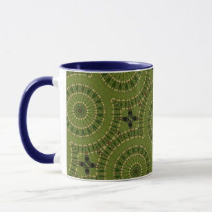 Caneca Mandala da Roda Verde / Grünes Rad Mandala