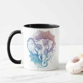 Caneca Mandala Elephants Coffee Mug